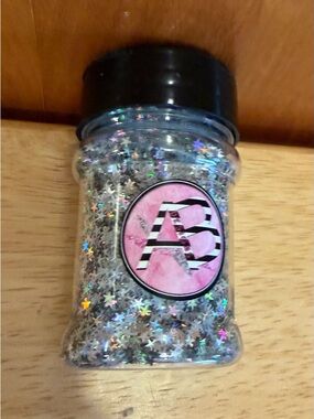 AB Design Co Silver Star Holographic Glitter Jar - Twinkles